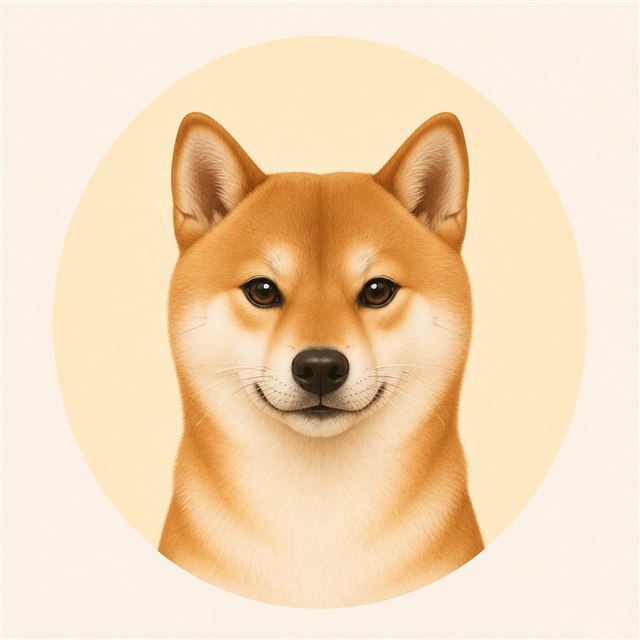 柴犬插画头像